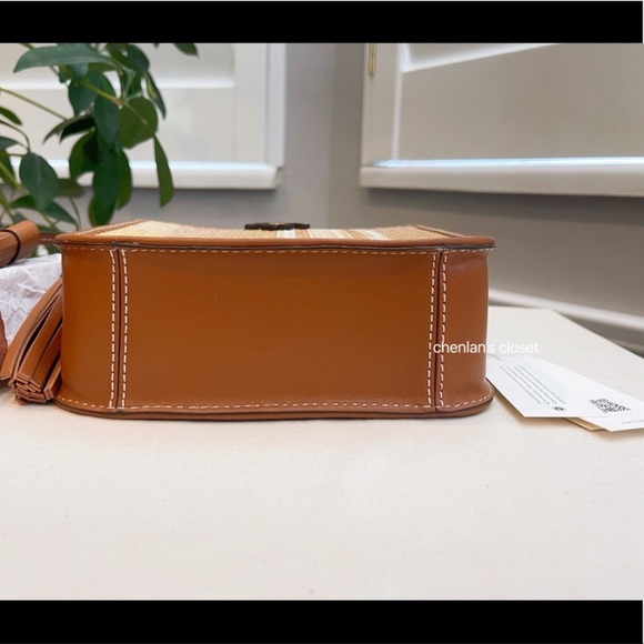 🎄🔥NeW! Tory Burch Thea Mini Woven Web Shoulder Bag - Picture 10 of 12